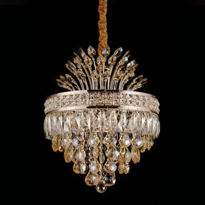 Chandi R Modern Crystal Chandelier – Aslam Lighting