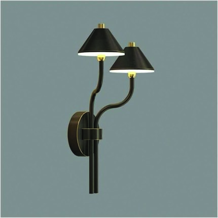 Mushroom Umbrella Gold Black LED Wall Lamp Aslam Lighting 03