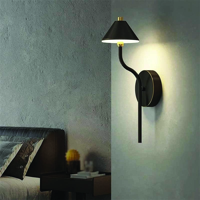 Mushroom Umbrella Gold Black LED Wall Lamp Aslam Lighting 05 Mushroom Umbrella Gold Black LED Wall Lamp Aslam Lighting 05