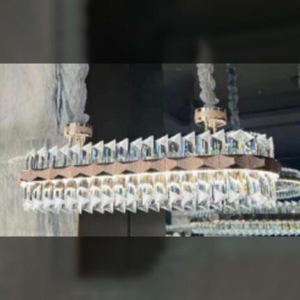 Square Nordic Crystal Modern LED Chandelier